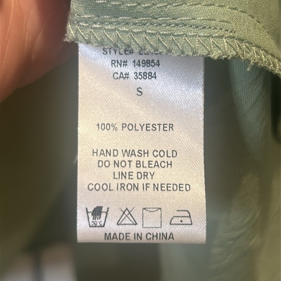 Anthropologie Sage the Label Dolce Vita Long Sleeves Mini Dress Sage Size S - Picture 8 of 17